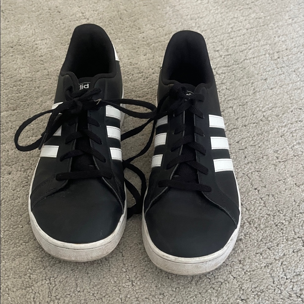Adidas Classic Black with White Stripes Shoes